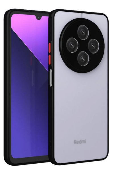 Bezos Xiaomi Redmi 14C Compatible Case Montreal Silicone Cover - Black