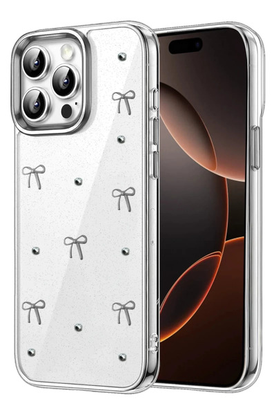 Bezos غطاء بنمط فيونك متوافق مع هاتف Apple iPhone 15 Pro Max - النمط 5