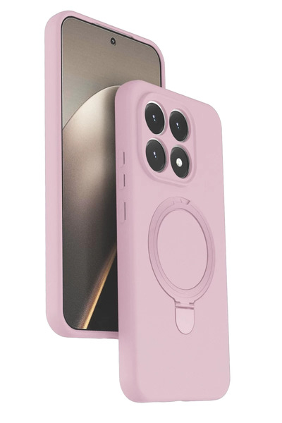 Generic Brand Mi 15t Compatible Regal Magsafe Stand Cover - Light Pink