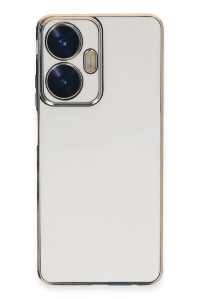 Bezos Realme C55 Compatible Case Volet Silicone - White