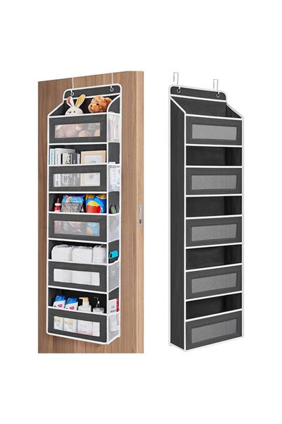 Generic Brand Door shelf with 5 compartments, bedroom and bathroom organizer,...