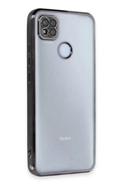 Bezos حافظة سيليكون متوافقة مع هاتف Xiaomi Redmi 9C مع عدسة - أسود