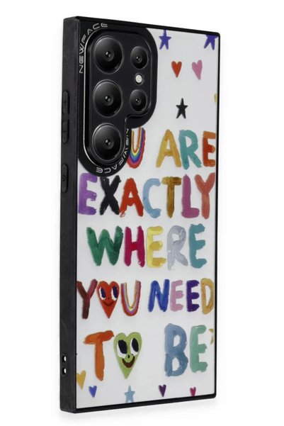 Bezos Samsung Galaxy S24 Ultra Compatible Case with Mirror Pattern Cover - Mi...