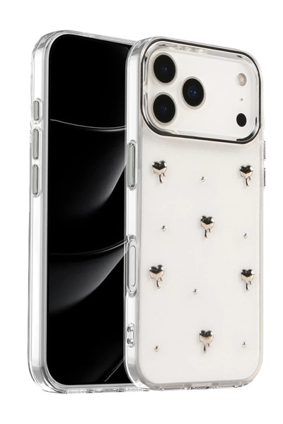 Bezos غطاء متوافق مع هاتف Apple iPhone 17 Pro Max بنمط فيونك - النمط 1