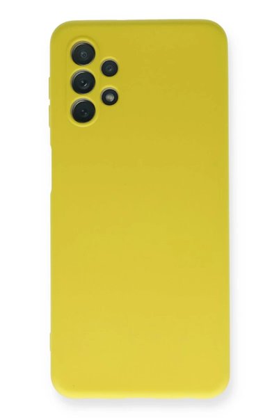 Bezos Samsung Galaxy A52 Compatible Case Nano Velvet Silicone - Yellow