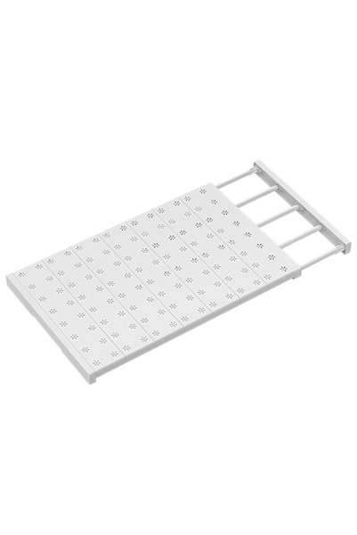 Generic Brand Divizor raft reglabil, organizator dulap, design gol, alb, lăți...