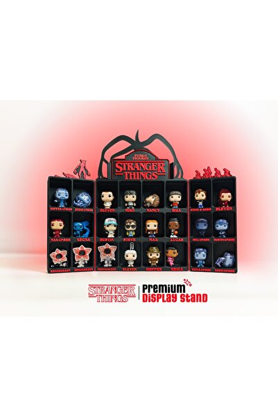 Yeşil Beyaz Tasarım Stranger Things Kinder Joy Figür Standı | Kinder Joy Stra...