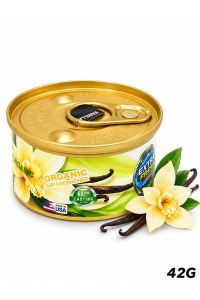 Organic معطر هواء برائحة الفانيليا 42 جرام، مزيل روائح طويل الأمد للسيارة وال...