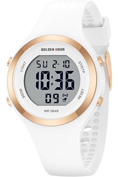 GOLDEN HOUR ساعات نسائية رقمية مقاومة للماء حتى 5ATM، ساعة رياضية للنساء مع إ...