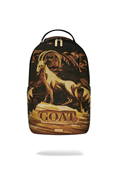 Sprayground Goat Dlxsv Backpack with Pvc Velvet Laptop Compartment and Gold D...