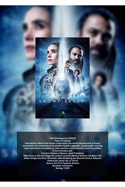 OEM Αφίσα Ινφογραφικό Snowpiercer, Κινηματογραφικός Σχεδιασμός Λεπτομερής, Χα...