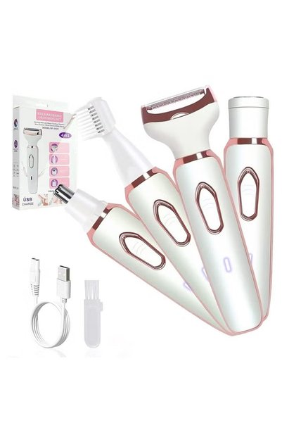 ZONBON Painless Epilator, 4 in 1 Electric Razor for Women Bikini Trimmer, Ele...