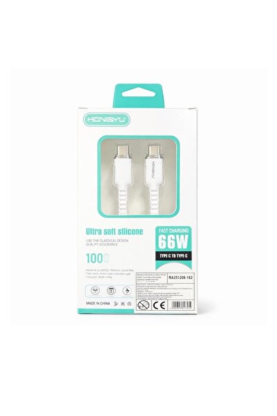 Hongyu Cablu USB Type-C 66W Încărcare Rapidă, 100cm