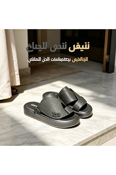 Almajeed Store صنادل رجالية سوداء حضرية - صنادل مريحة قابلة للتنفس سهلة الارتداء