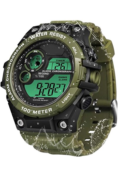Generic Mens Digital Sports Watch 10 ATM Water Resistant for Swimming Diving ...