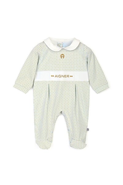 Aigner Romper Newborn Baby Jumpsuit 93% Cotton 7% Elastane, Soft and Flexible...