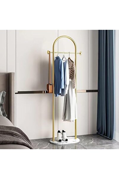 Paporich Gold Coat Rack, Modern Garment Rack with Marble Base, Heavy-duty Clo...