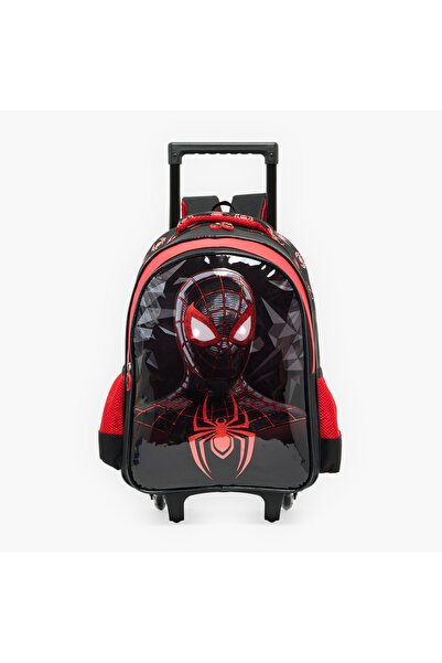 SPIDERMAN حقيبة ظهر مطبوعة بتصميم سبايدر مان للأولاد من 5-8 سنوات مع أحزمة مب...
