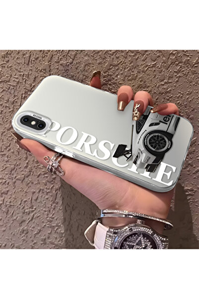 PATTERNOVA iPhone X/XS Uyumlu spor araba yazı desenli sert kılıf, erkekler iç...