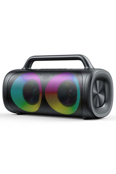 Joyroom Преносима колонка JR-MW 02, BT 5.0, с LED, 2400 mAh, 2 x 20 W - Черен