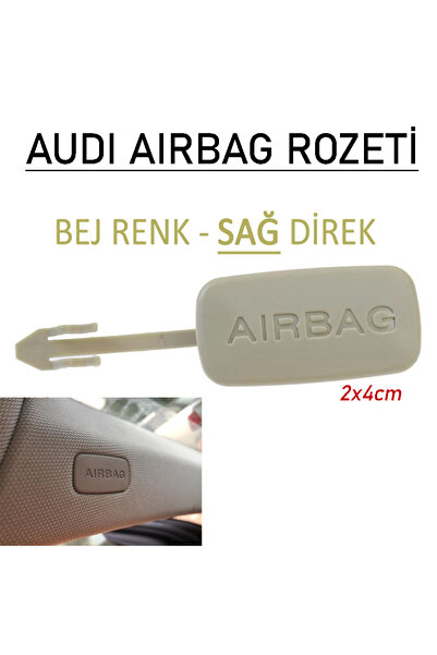 GCP German Car Parts Audi Roof Airbag Lettering Emblem (Right-Beige) - Audi A...