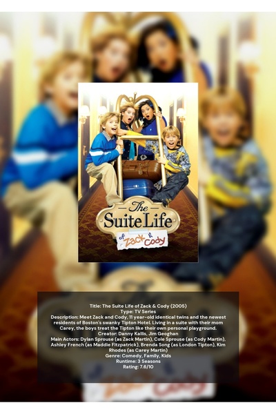 OEM Αφίσα Ινφογραφικό The Suite Life of Zack & Cody, Σειρά Disney, Χαρτόνι 25...