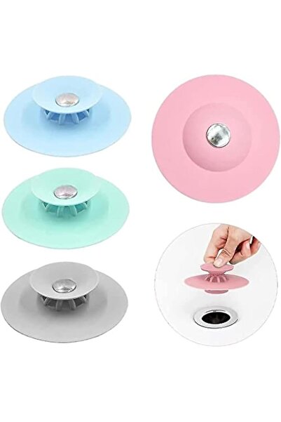 SKY TOUCH SKY-TOUCH 4Pcs Shower Drain Stopper,Universal Bathtub Stopper Plug ...