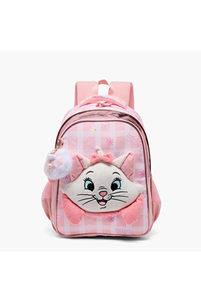 Disney Marie Backpack for Girls 5-8 Years with Padded Straps - 17 inches