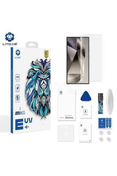 Lito Folie de confidențialitate UV pentru Samsung S 23 Ultra, Cutie Kit UV