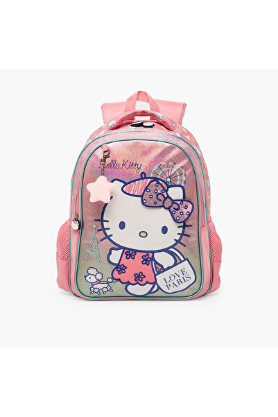 SANRIO Hello Kitty Print Backpack for Girls 5-8 Years with Adjustable Shoulde...