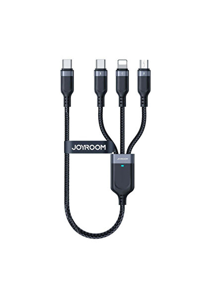 Joyroom Кабел за данни и зареждане S-A 18, USB към USB-C / Lightning / MicroU...