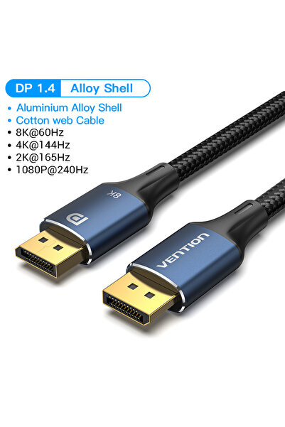 Choice كابل DisplayPort 1.4 جديد بطول 2 متر من سبيكة DP1.4، يدعم 8K بتردد 60 ...