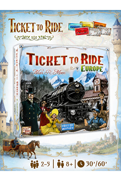 Excitat Joc de societate - Ticket to Ride Europe, Excitat®, aventura cu trenu...