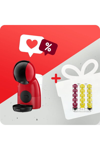 Krups Προωθητικό Πακέτο: Καφετιέρα Κάψουλας Dolce Gusto Genio S Plus + Σετ Κά...