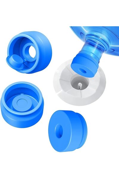 GoodTool 3-Pack Water Bucket Lids, Reusable Silicone Non-Spill Bottle Lids, W...
