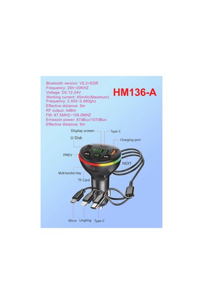 OEM Modulator FM Auto Bluetooth