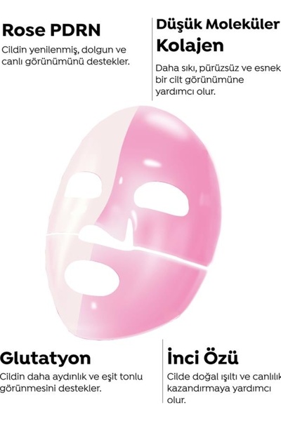 Dermal Seoul Face Nad+ Peptide Hydrogel Moisturizing Melting Mask and Rose Rose Melting Glow Mask