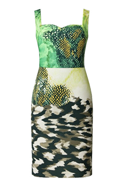Conquista Αμάνικο φόρεμα με animal print