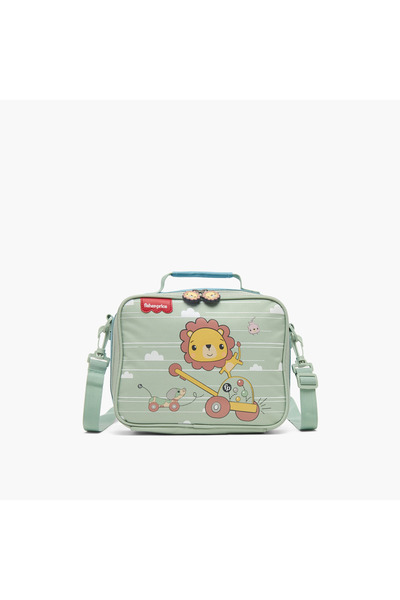 FISHER PRICE Fisher-Price Lion Print Lunch Bag for Girls 3-5 Years with Detac...