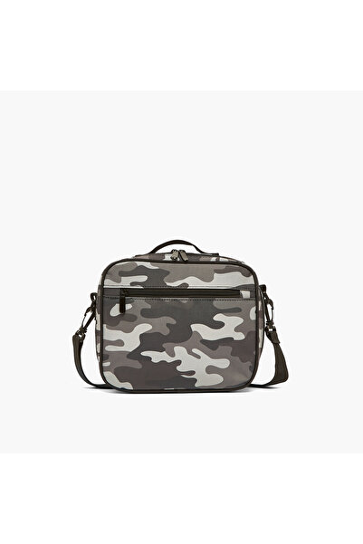 Juniors Camouflage Print Lunch Bag for Boys 8-12 Years with Insulation Design