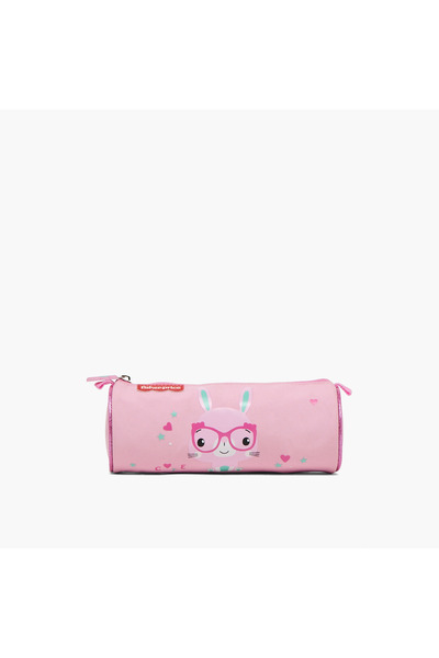 FISHER PRICE Fisher-Price Bunny Print Pencil Pouch with Zip Closure