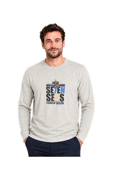 BattalModa Taş Carew Uzun Kollu Tişört M-L-XL-2XL