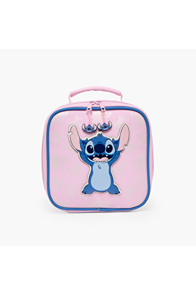 Disney Stitch Accent Lunch Bag for Girls 5-8 Years with Top Handle