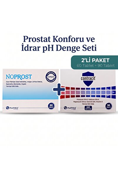 AYMED ilaç Noprost ve Contracit 2'li Paket - Konforu & İdrar pH Destek Seti