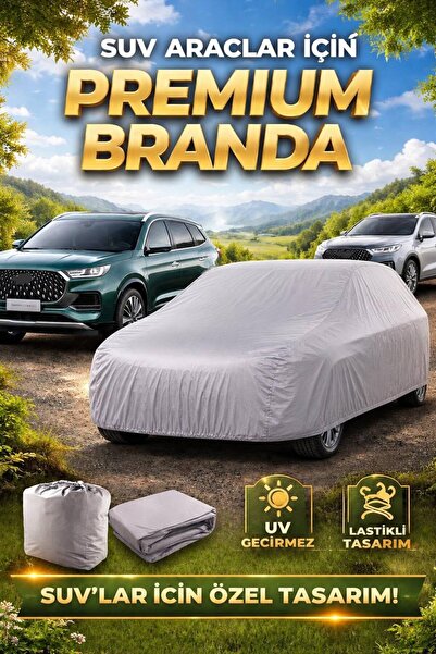 PARİONETTE Fiat Doblo Tam Araç Brandası Gri Su Geçirmez Oto Örtüsü 2018-2026