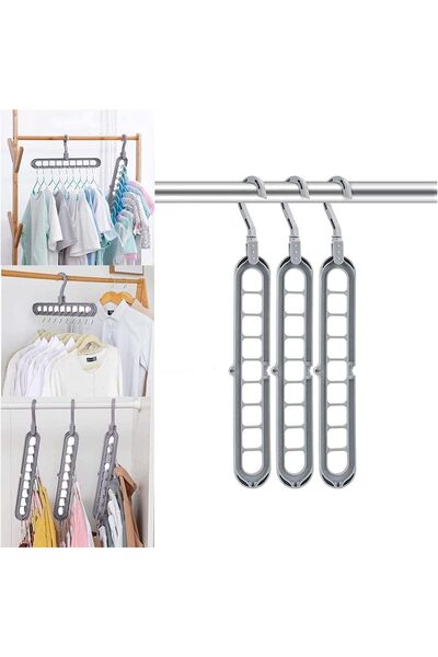 Arabest Space Saving Multifunctional Smart Closet Organizer,9 Slot Cascading ...