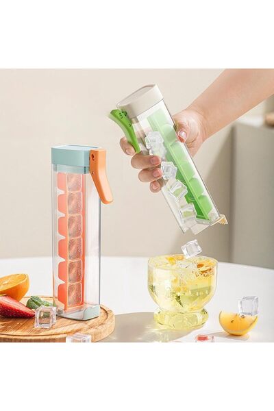 Arabest Easy Release Ice Cube Trays,2 Pack 6-Cell Food Grade Ice Molds with L...