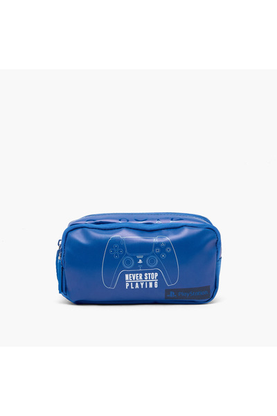 Playstation Gaming Print Pencil Pouch with 2 Compartments