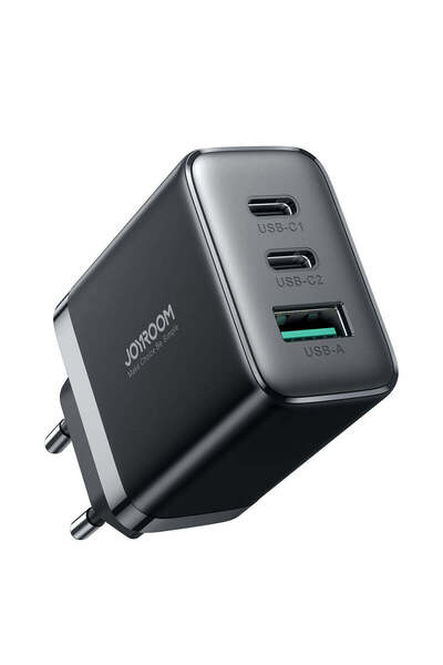 Joyroom Network Charger JR-TCF 10, 32 W, 2 xUSB-C, 1 xUSB-A, PD, QC 3.0 - Black