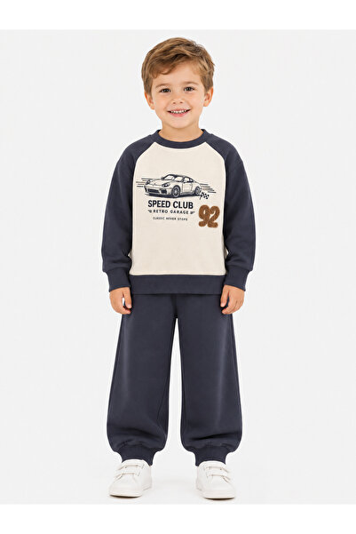 MİNOLES KIDS 2 İP MEVSİMLİK VE KIŞLIK PAMUKLU SÜZENE NAKIŞLI VE BASKILI ERKEK...